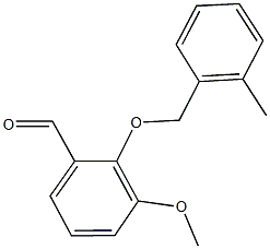 3-METHOXY-2-[(2-METHYLBENZYL)OXY]BENZALDEHYDE CAS#: 588681-48-5