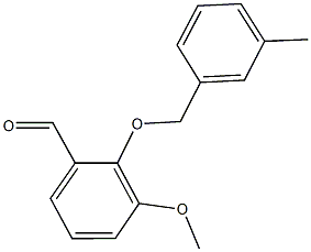 3-METHOXY-2-[(3-METHYLBENZYL)OXY]BENZALDEHYDE CAS#: 588713-63-7