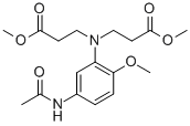 3-[N,N-Bis(methoxycarbonylethyl)]amino-4-methoxyacetanilide CAS#: 62072-82-6