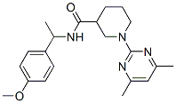3-Piperidinecarboxamide, 1-(4,6-dimethyl-2-pyrimidinyl)-N-[1-(4-methoxyphenyl)ethyl]- (9CI) CAS#: 606106-72-3