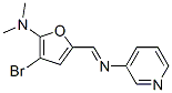 3-Pyridinamine,  N-[[4-bromo-5-(dimethylamino)-2-furanyl]methylene]- CAS#: 625407-69-4