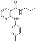 3-Pyridinecarboxamide, 2-((4-methylphenyl)amino)-N-propyl- CAS#: 65423-29-2