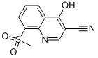 3-Quinolinecarbonitrile,  4-hydroxy-8-(methylsulfonyl)- CAS#: 61338-19-0