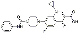 3-Quinolinecarboxylic acid, 1-cyclopropyl-6-fluoro-1,4-dihydro-4-oxo-7-[4-[(phenylaMino)carbonyl]-1-piperazinyl]- CAS#: 632299-41-3