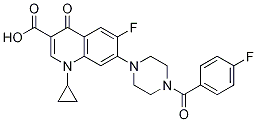 3-Quinolinecarboxylic acid, 1-cyclopropyl-6-fluoro-7-[4-(4-fluorobenzoyl)-1-piperazinyl]-1,4-dihydro-4-oxo- CAS#: 620170-32-3