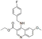 3-Quinolinecarboxylicacid,4-[[(4-fluorophenyl)methyl]amino]-6-methoxy-,ethylester(9CI) CAS#: 606104-13-6