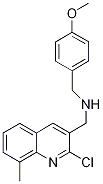 3-Quinolinemethanamine,2-chloro-N-[(4-methoxyphenyl)methyl]-8-methyl-(9CI) CAS#: 606095-52-7