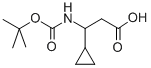 3-TERT-BUTOXYCARBONYLAMINO-3-CYCLOPROPYL-PROPIONIC ACID CAS#: 683218-80-6