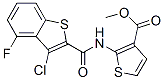 3-Thiophenecarboxylicacid,2-[[(3-chloro-4-fluorobenzo[b]thien-2-yl)carbonyl]amino]-,methylester(9CI) CAS#: 588693-25-8