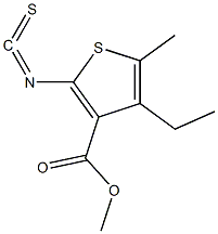 3-Thiophenecarboxylicacid,4-ethyl-2-isothiocyanato-5-methyl-,methylester(9CI) CAS#: 588695-55-0