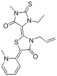 3-allyl-2-(3-ethyl-1-methyl-5-oxo-2-thioxoimidazolidin-4-ylidene)-5-(1-methylpyridin-2(1H)-ylidene)thiazolidin-4-one CAS#: 67847-13-6