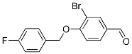 3-bromo-4-[(4-fluorobenzyl)oxy]benzenecarbaldehyde CAS#: 6481-37-4