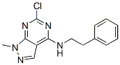 3-chloro-9-methyl-N-phenethyl-2,4,8,9-tetrazabicyclo[4.3.0]nona-1,3,5, 7-tetraen-5-amine CAS#: 6958-86-7