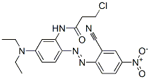 3-chloro-N-[2-[(2-cyano-4-nitrophenyl)azo]-5-(diethylamino)phenyl]propionamide CAS#: 68214-65-3