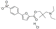 (3-diethylamino-2,2-dimethyl-propyl) 5-(4-nitrophenyl)furan-2-carboxylate hydrochloride CAS#: 60766-34-9