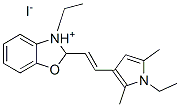 3-ethyl-2-[2-(1-ethyl-2,5-dimethyl-1H-pyrrol-3-yl)vinyl]benzoxazolinium iodide CAS#: 63123-28-4