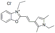 3-ethyl-2-[2-(1-ethyl-2,5-dimethyl-1H-pyrrol-3-yl)vinyl]benzoxazolium chloride CAS#: 63149-22-4