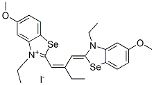 3-ethyl-2-[2-[(3-ethyl-5-methoxy-3H-benzoselenazol-2-ylidene)methyl]but-1-enyl]-5-methoxybenzoselenazolium iodide CAS#: 68555-40-8