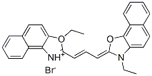 3-ethyl-2-[3-(3-ethylnaphth[2,1-d]oxazol-2(3H)-ylidene)propenyl]naphth[1,2-d]oxazolium bromide CAS#: 65087-24-3