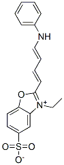 3-ethyl-2-[4-(phenylamino)buta-1,3-dienyl]-5-sulphonatobenzoxazolium CAS#: 63149-00-8