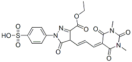 3-ethyl 4,5-dihydro-5-oxo-1-(4-sulphophenyl)-4-[3-(tetrahydro-1,3-dimethyl-2,4,6-trioxo-5(2H)-pyrimidinylidene)prop-1-enyl]-1H-pyrazole-3-carboxylate CAS#: 68541-06-0