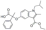 3-ethyl 5-(1-carboxy-1-phenylethoxy)-1-isobutyl-2-methyl-1H-indole-3-carboxylate CAS#: 61793-29-1