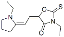 3-ethyl-5-[(1-ethyl-2-pyrrolidinylidene)ethylidene]-2-thioxooxazolidin-4-one CAS#: 64617-11-4