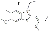3-ethyl-6-methoxy-5-methyl-2-[2-(methylthio)but-1-enyl]benzothiazolium iodide CAS#: 63816-01-3