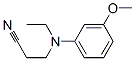 3-(ethyl(3-methoxyphenyl)amino)propanenitrile CAS#: 66188-29-2