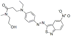 3-[ethyl[4-[(5-nitro-2,1-benzisothiazol-3-yl)azo]phenyl]amino]-N-(2-hydroxyethyl)-N-methylpropionamide CAS#: 60810-05-1