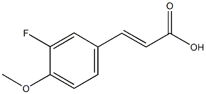 3'-fluoro-4'-methoxycinnamic acid CAS#: 713-85-9
