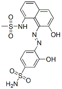 3-hydroxy-4-[[2-hydroxy-8-[(methylsulphonyl)amino]-1-naphthyl]azo]benzenesulphonamide CAS#: 67892-97-1
