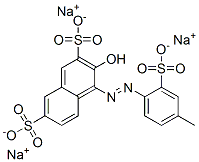3-hydroxy-4-[(4-methyl-2-sulphophenyl)azo]naphthalene-2,7-disulphonic acid, sodium salt CAS#: 61617-66-1