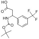 3-[(tert-butoxycarbonyl)amino]-3-[3-(trifluoromethyl)phenyl]propanoic acid CAS#: 683219-25-2