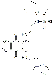 3,3'-[(9,10-dihydro-9,10-dioxoanthracene-1,4-diyl)diimino]bis[triethylpropylammonium] tetrachlorozincate CAS#: 68039-22-5