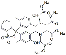 3,3-Bis[2-methyl-4-hydroxy-5-[[bis[(sodiooxycarbonyl)methyl]amino]methyl]phenyl]-3H-2,1-benzoxathiole 1,1-dioxide CAS#: 62698-59-3