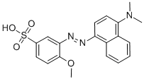 3(4-DIMETHYLAMINO-1-NAPHTHYLAZO)-4-METHOXYBENZENESULFONIC ACID CAS#: 62758-14-9