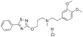 3,4-Dimethoxy-N-methyl-N-[3-[(5-phenyl-1,2,4-thiadiazol-3-yl)oxy]propyl]benzeneethanaminehydrochloride CAS#: 181936-98-1