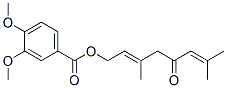 3,4-Dimethoxybenzoic acid [3,7-dimethyl-5-oxo-2,6-octadienyl] ester CAS#: 66067-31-0