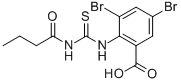 3,5-DIBROMO-2-[[[(1-OXOBUTYL)AMINO]THIOXOMETHYL]AMINO]-BENZOIC ACID CAS#: 530139-20-9