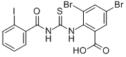 3,5-DIBROMO-2-[[[(2-IODOBENZOYL)AMINO]THIOXOMETHYL]AMINO]-BENZOIC ACID CAS#: 530126-93-3