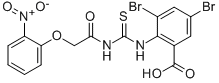 3,5-DIBROMO-2-[[[[(2-NITROPHENOXY)ACETYL]AMINO]THIOXOMETHYL]AMINO]-BENZOIC ACID CAS#: 531531-32-5