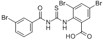 3,5-DIBROMO-2-[[[(3-BROMOBENZOYL)AMINO]THIOXOMETHYL]AMINO]-BENZOIC ACID CAS#: 531531-60-9