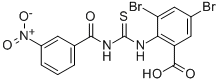 3,5-DIBROMO-2-[[[(3-NITROBENZOYL)AMINO]THIOXOMETHYL]AMINO]-BENZOIC ACID CAS#: 530127-30-1