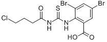 3,5-DIBROMO-2-[[[(4-CHLORO-1-OXOBUTYL)AMINO]THIOXOMETHYL]AMINO]-BENZOIC ACID CAS#: 530148-56-2
