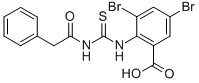 3,5-DIBROMO-2-[[[(PHENYLACETYL)AMINO]THIOXOMETHYL]AMINO]-BENZOIC ACID CAS#: 531542-69-5