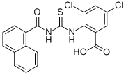 3,5-DICHLORO-2-[[[(1-NAPHTHALENYLCARBONYL)AMINO]THIOXOMETHYL]AMINO]-BENZOIC ACID CAS#: 530147-87-6
