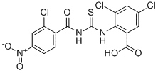 3,5-DICHLORO-2-[[[(2-CHLORO-4-NITROBENZOYL)AMINO]THIOXOMETHYL]AMINO]-BENZOIC ACID CAS#: 531536-96-6