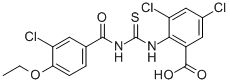 3,5-DICHLORO-2-[[[(3-CHLORO-4-ETHOXYBENZOYL)AMINO]THIOXOMETHYL]AMINO]-BENZOIC ACID CAS#: 531518-43-1