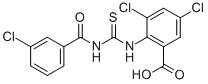 3,5-DICHLORO-2-[[[(3-CHLOROBENZOYL)AMINO]THIOXOMETHYL]AMINO]-BENZOIC ACID CAS#: 530153-35-6